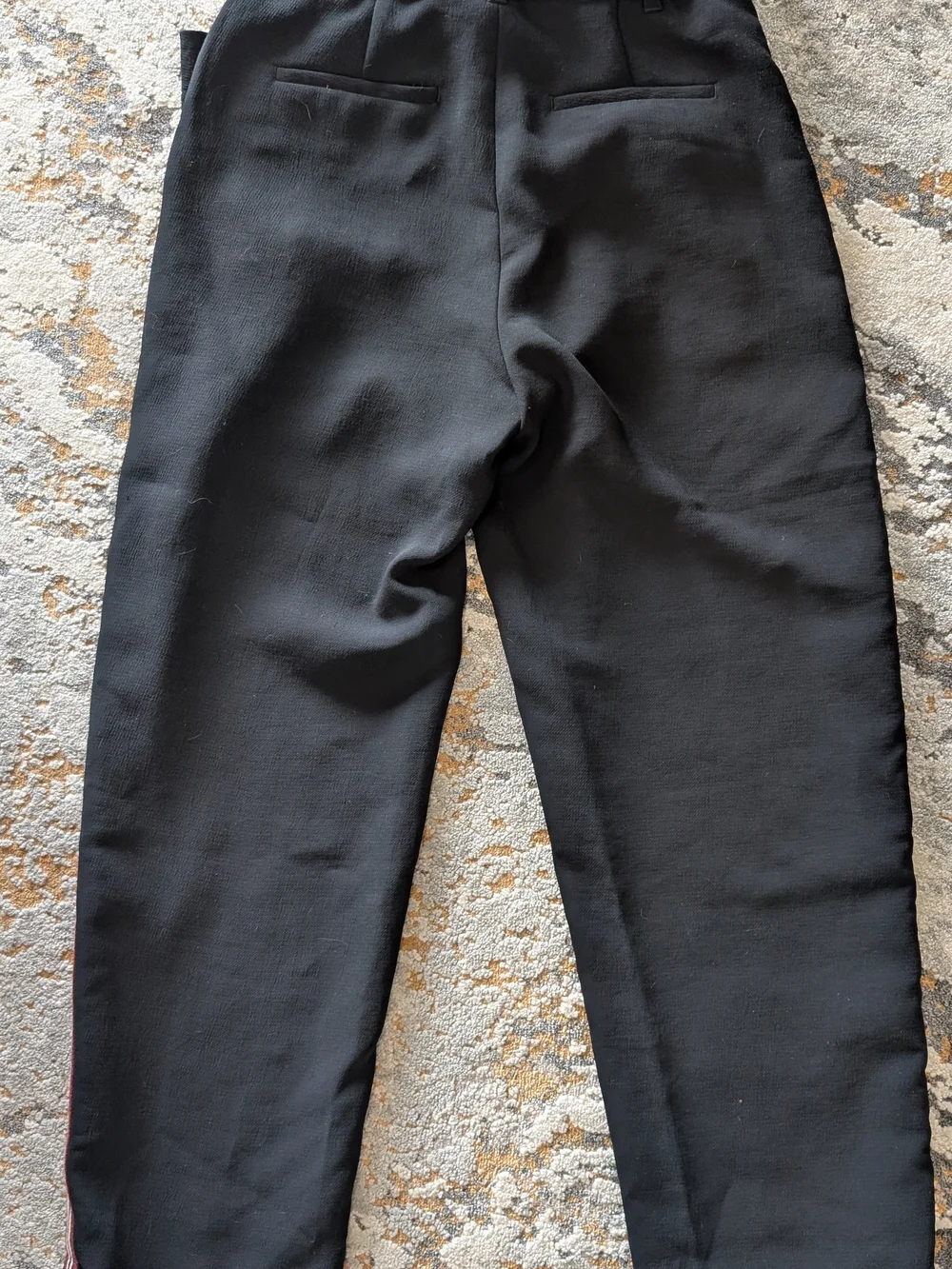 Wilfred Effortless Tie Pant with Burgundy & Cream Side Stripes - Picture 2 of 4